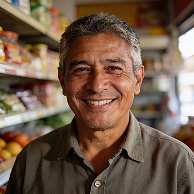 Julio C., dueño de tienda de abarrotes